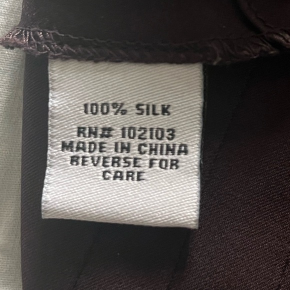 BROWN SLIP DRESS WITH FLOWER APPLIQUÉ - Picture 3 of 4